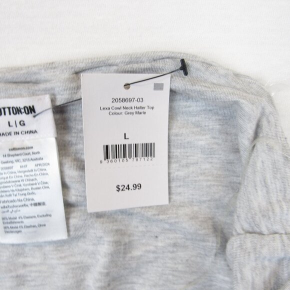 Women's Casual Deep V Halter Neck Draped Front Sexy Open Back Top Ruched - Picture 8 of 9